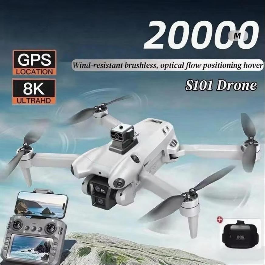 Drone Gimbal 3 Axis - Xiaomi S101 Drone 8K HD กล้องคู่ระดับมืออาชีพ