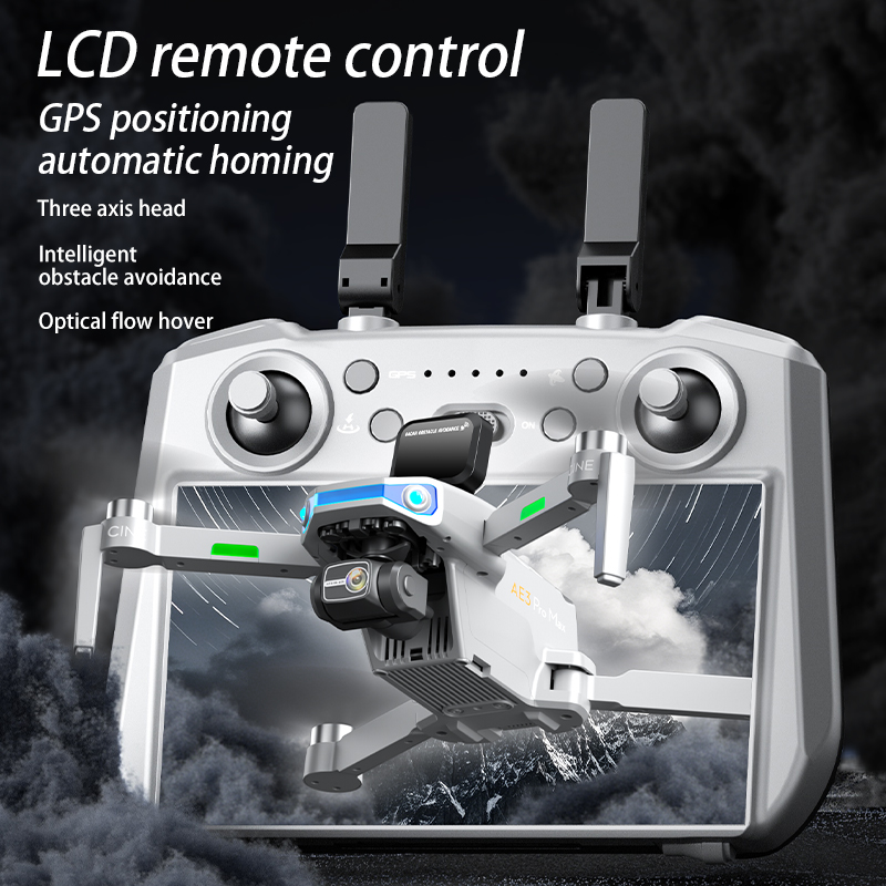 AE3 PRO Max ใหม่ LCD SC GPS Dr - Drone Gimbal 3 Axis บทวิจารณ์และราคา