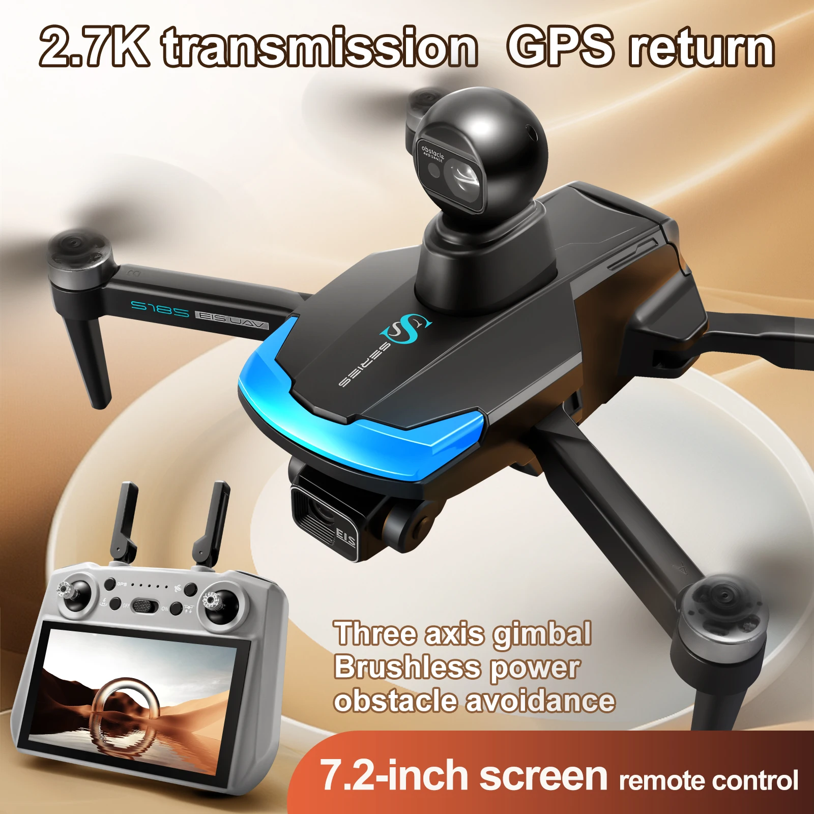 S185 Professional Drone 2.7K H - Drone Gimbal 3 Axis บทวิจารณ์และราคา