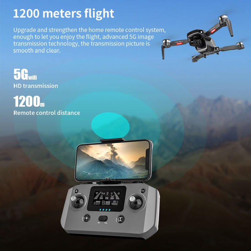 L106 Pro 3 Drone 5G WIFI FPV G - Drone Gimbal 3 Axis บทวิจารณ์และราคา